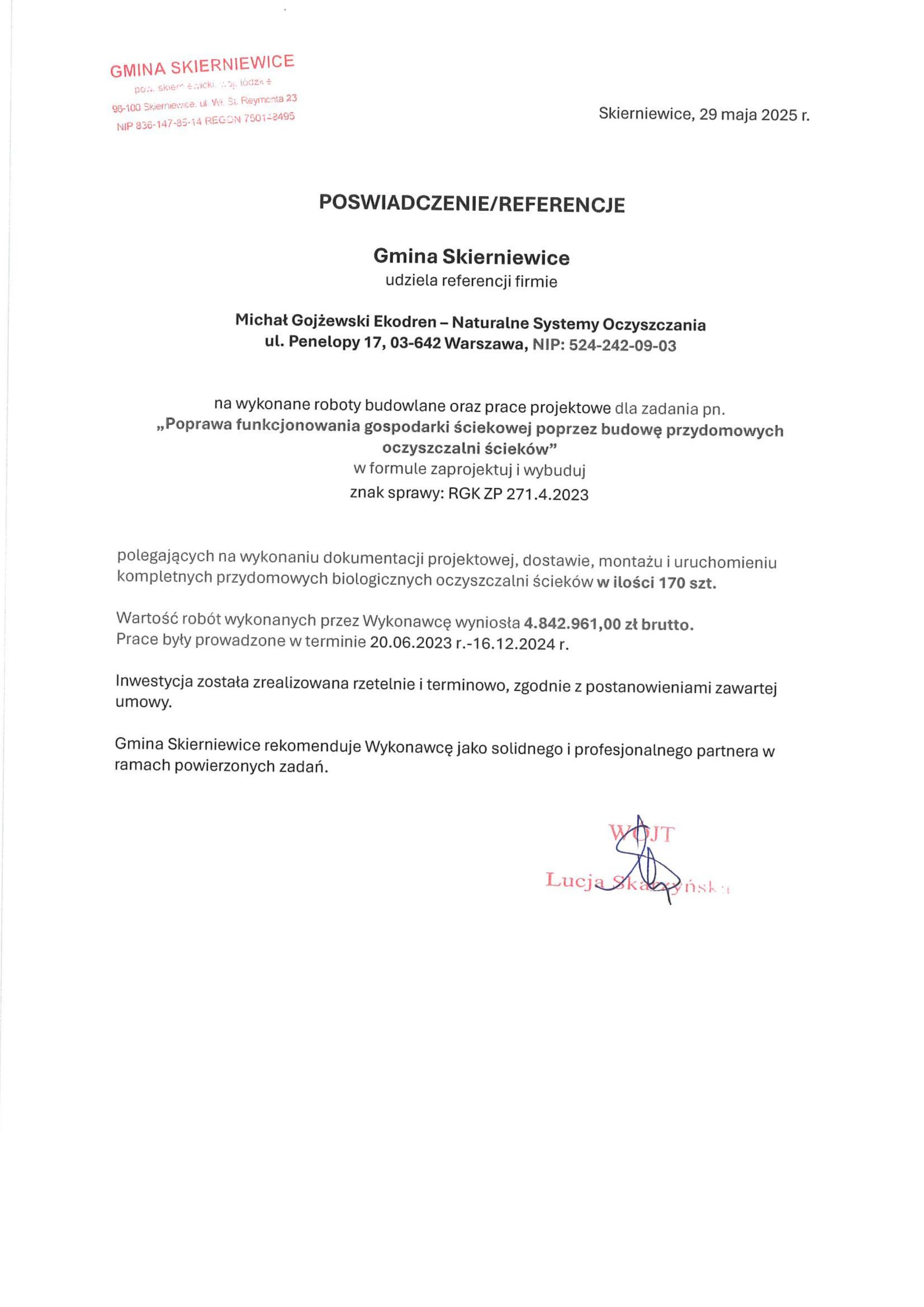 SKIERNIEWICE 2025 - referencje